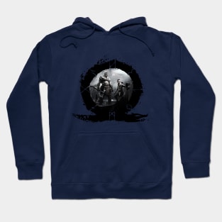 God Of War - The Boat In The Ring Black & White Hoodie